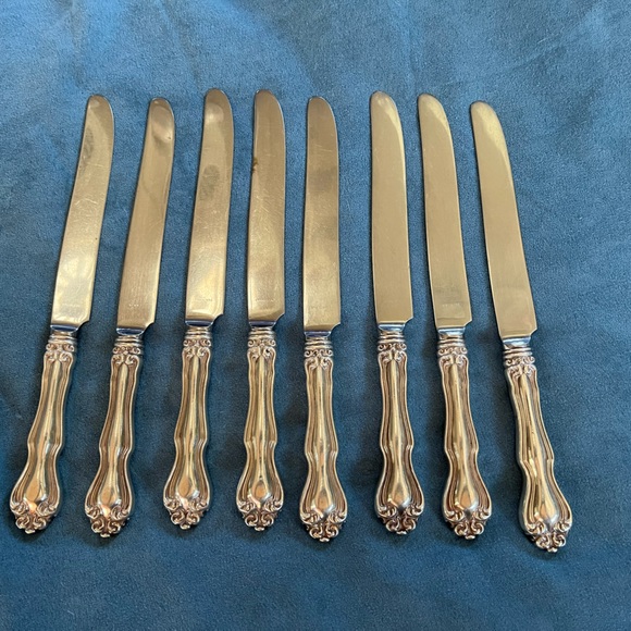 Westmoreland George and Martha sterling knives- set of 8 - Picture 1 of 3